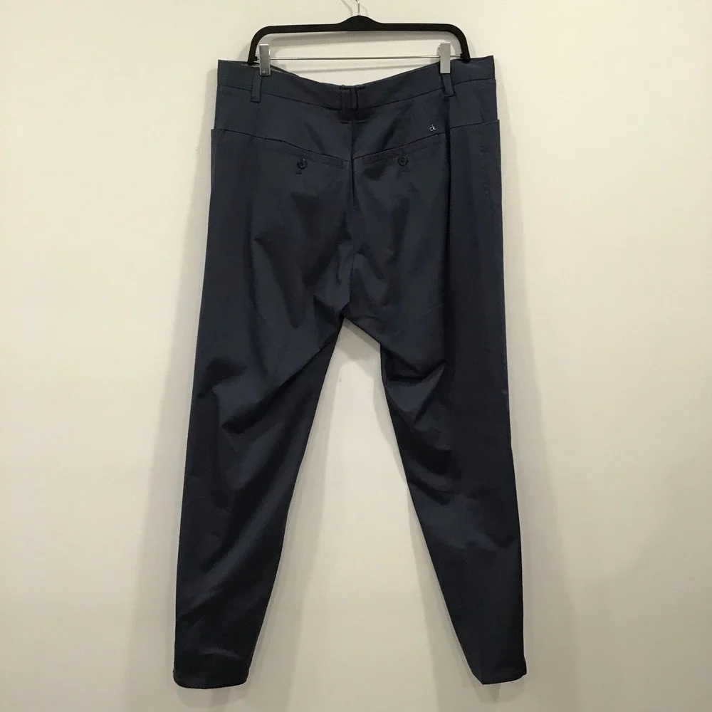 Calvin Klein Dress Pants Men's 36 Navy‎ Blue Slim Fit Business Casual Trousers